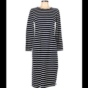 J. Crew Nautical Striped Midi Dress - Size 12 - EUC